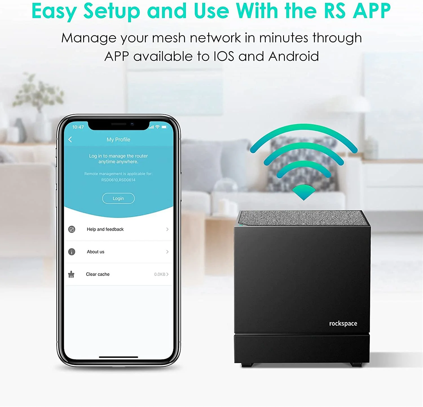 Tri-Band Mesh Wifi System, AC2100 Mesh Router up to 6000 Sq. Ft and 100+ Devices, 2.1Gbps Whole-Home Coverage, Adapters Router & Extender Replacement, Mesh Wifi Network (3 Pack) image 1