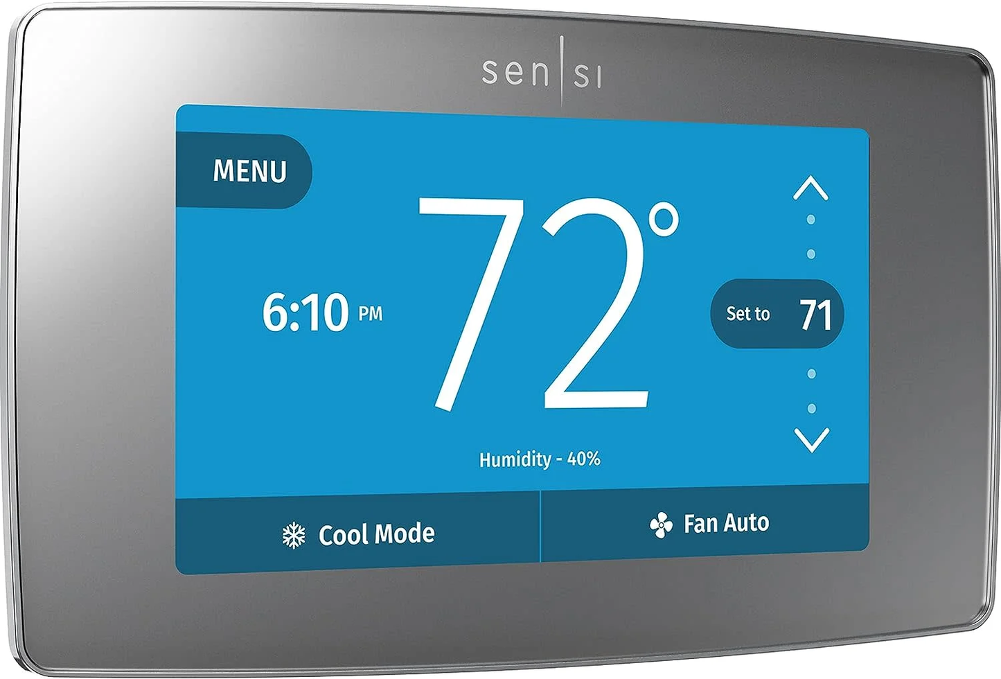 Sensi Touch Smart Programmable Wi-Fi Thermostat, C-Wire Required-Black image 8