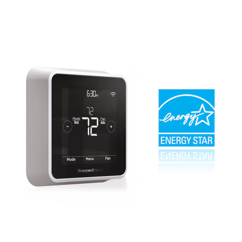 Black/White Smart Thermostat with Wi-Fi Compatibility image 7