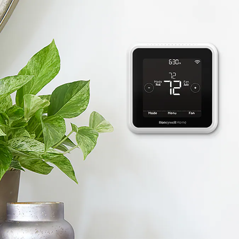 Black/White Smart Thermostat with Wi-Fi Compatibility image 9