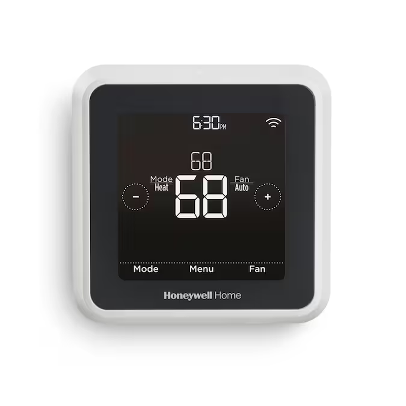 Black/White Smart Thermostat with Wi-Fi Compatibility image 6
