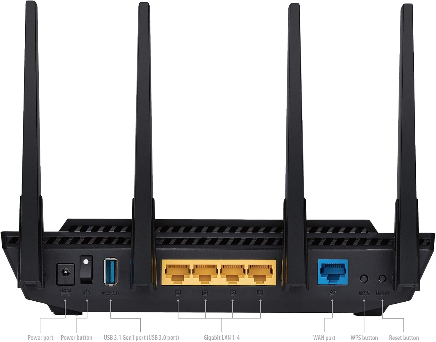 ASUS | RT-AX3000 Ultra-Fast Dual Band Gigabit Wireless Router - Next Gen Wifi 6, Adaptive Qos, and Aiprotection by Trend Micro | 1X WAN, 4X 1G LAN, 1X USB 3.0 - Aimesh Compatible image 3