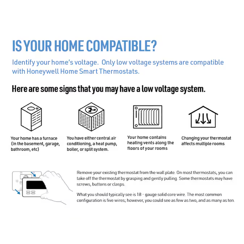 Black/White Smart Thermostat with Wi-Fi Compatibility image 13