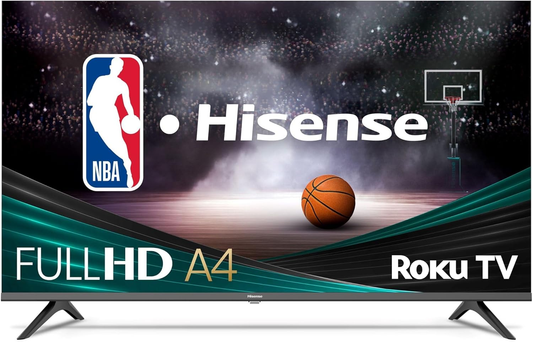 Hisense | 40-Inch Class A4 Series FHD 1080P Smart Roku TV with Alexa Compatibility (40A4NR, 2024 Model) - Dolby Audio, Slim Bezel Design, Google Assistant image 0