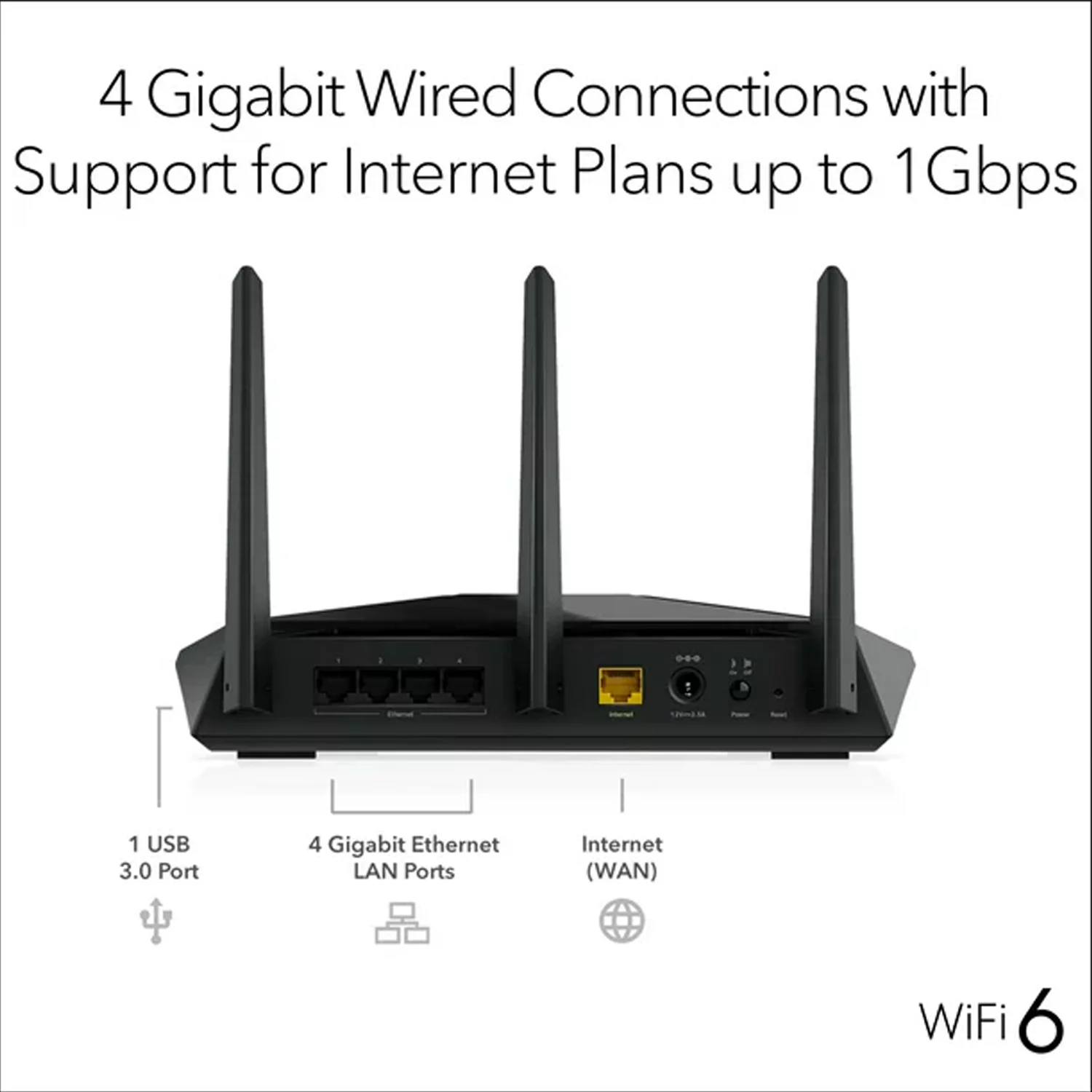'- Nighthawk AX2400 Wifi 6 Router, 2.4Gbps (RAX29) image 2
