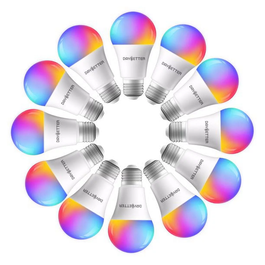 12 Pack  Wifi Smart Led Light Bulb,Dimmable RGB Color Changing Smart App Control (2.4Ghz Only), A19 E26 9W (60W Equivalent) 800 Lumen image 0