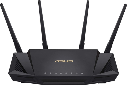 ASUS | RT-AX3000 Ultra-Fast Dual Band Gigabit Wireless Router - Next Gen Wifi 6, Adaptive Qos, and Aiprotection by Trend Micro | 1X WAN, 4X 1G LAN, 1X USB 3.0 - Aimesh Compatible image 0