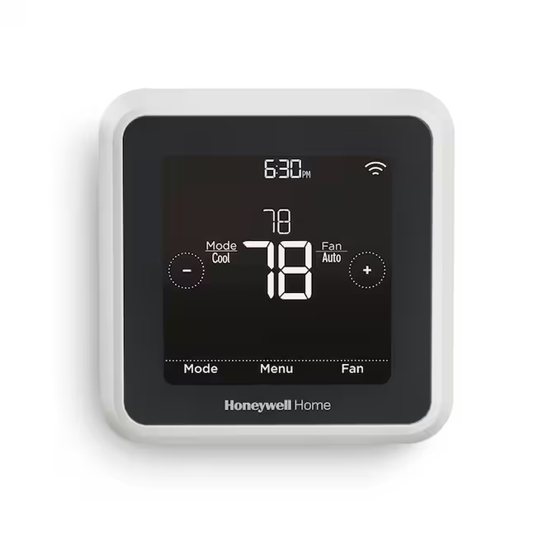 Black/White Smart Thermostat with Wi-Fi Compatibility image 5